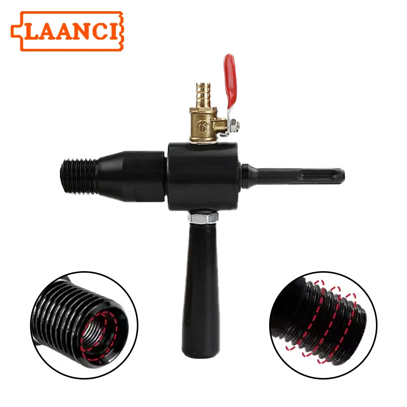 LAANCI Electric Hammer Water Injection Adapter SDS Plus to 1 1/4UNC Electric Hammer to Water Drill Water Addition Connection Rod
