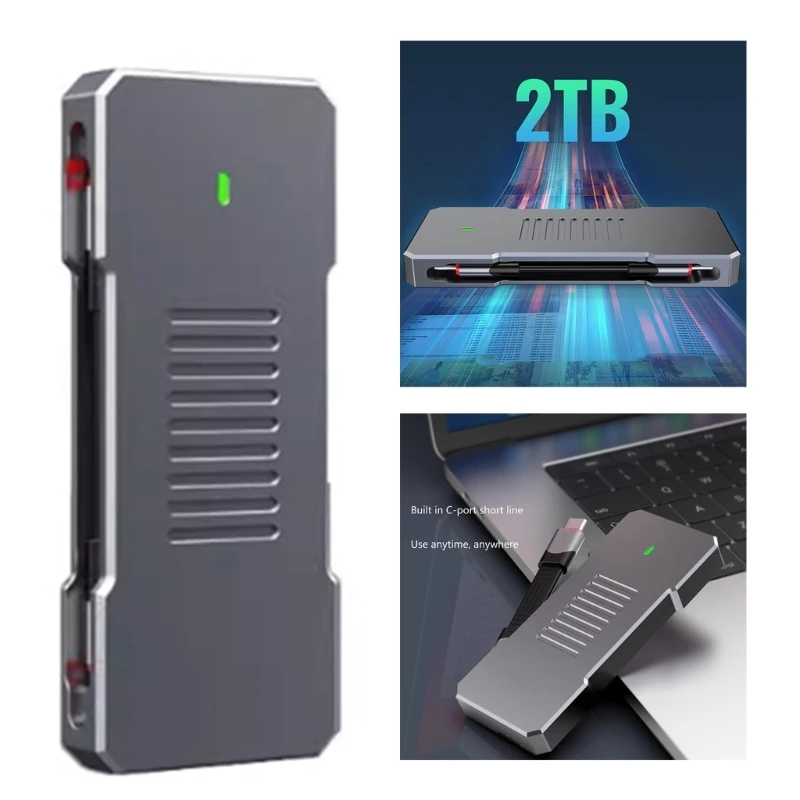 

High Speed M.2 NVMe SSD Enclosure Compact and Portable M.2 NVMe SSD Enclosures USB3.1 External Storage Solution Drop Shipping