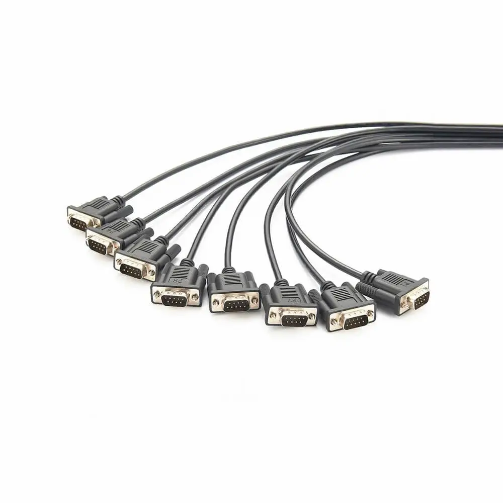 0.5m Male DB62 to Male DB9 Cable 8-Port Connection Computer Network Communication Cable for Data Transmission