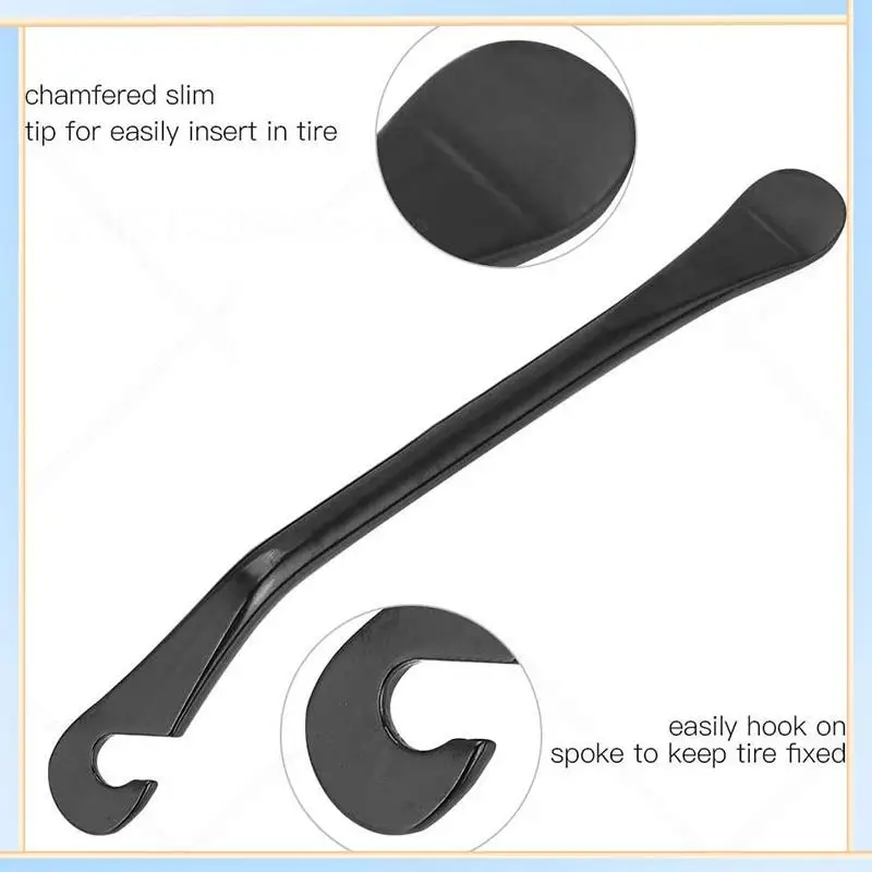 

-A60I Bike Tire Lever- 3Pcs Portable Bicycle Tire Lever Hardened High Srength Carbon Steel Spoon Bike Tire Repair Tool
