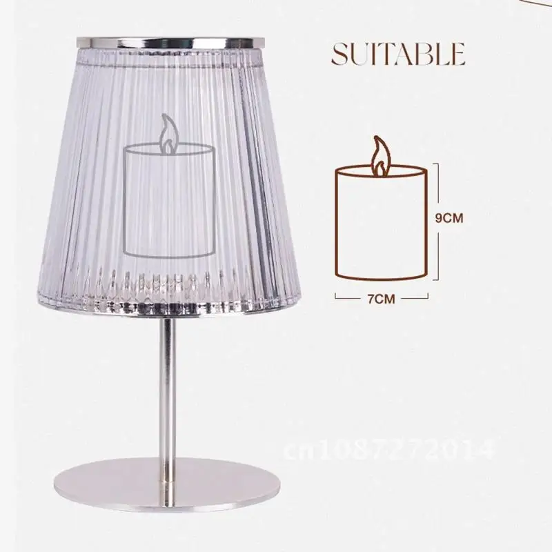

Table Candle Holders Stand Lamp Lantern Glass Candle Luxury Kaarshouder Style Transparent Glam Decoration Nordic Wedding Holders