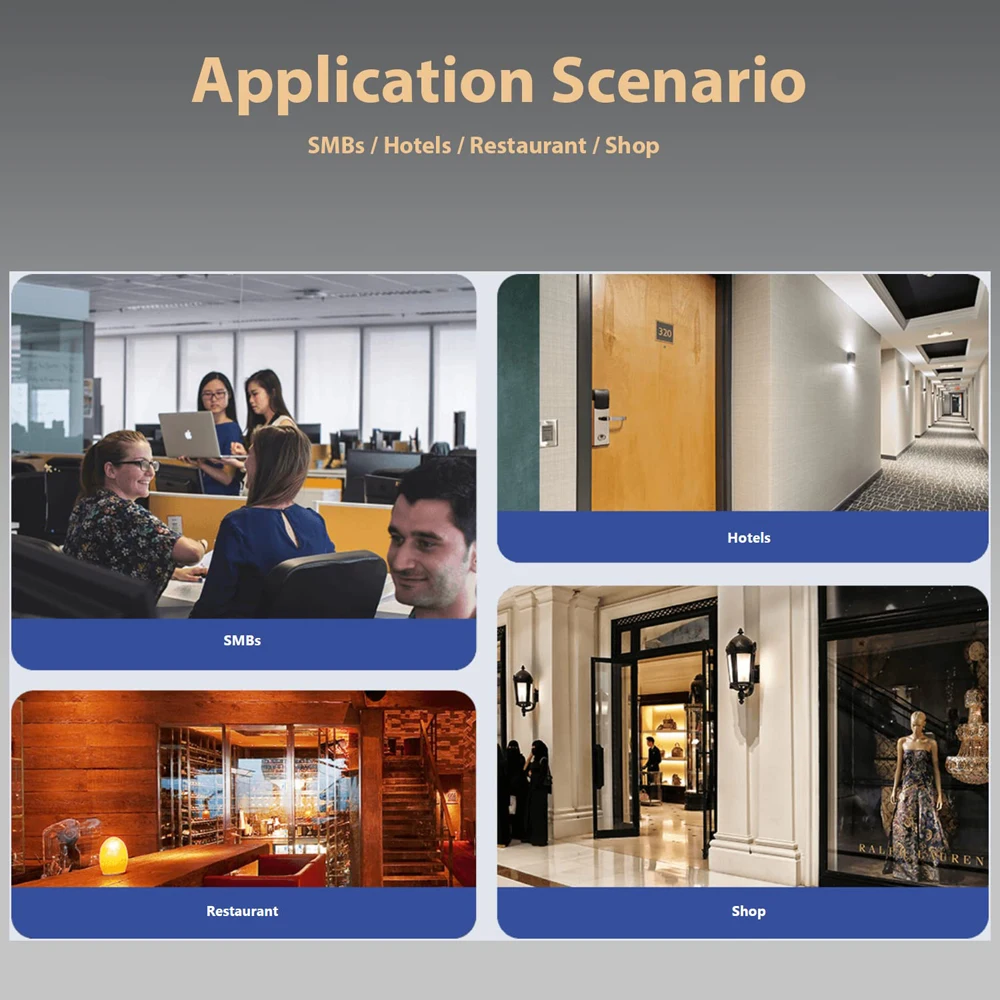 محول جيجابت PoE ذو 8 منافذ مع 8 منافذ PoE+@120W ومنفذ جيجابت الإرسال الواحد و1 فتحة SFP IEEE 802.3af/at مع كاميرا IP نقطة الوصول