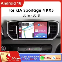9 inch Car Screen for KIA Sportage 4 KX5 2016 2017 2018 Android 16 Auto Navigation GPS Wireless Carplay Wifi Stereo Bluetooth