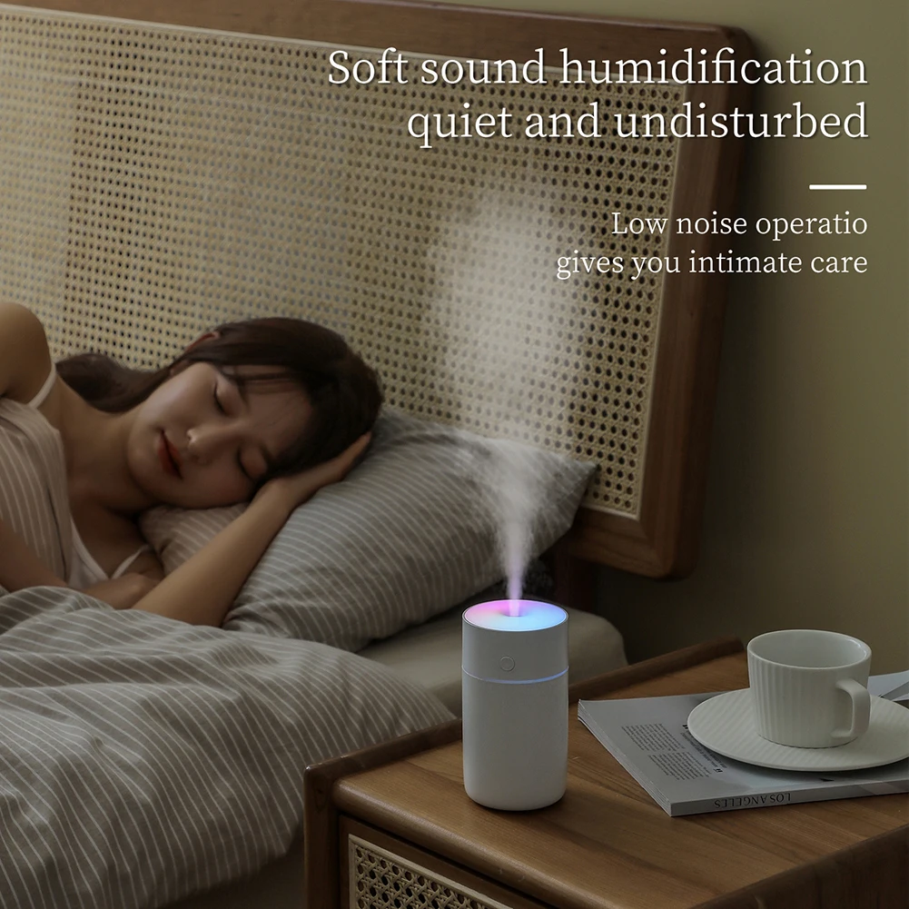 Wireless 230ml Mini Humidifier USB Rechargeable Aroma Essential Oil Diffuser LED Light Portable Humidifier Air Freshener For Car