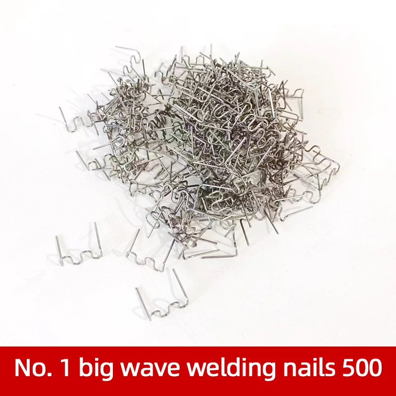 500pcs Hot Stapler Staples Car Auto Bumper Plastic Repair Machine Plastic Welder Welding Wave Staples Repair Tool Kit for Cars