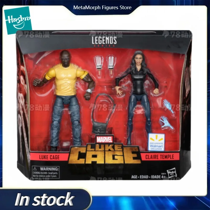 

Original Hasbro Marvel Legends Series MARVEL'S LUKE CAGE & CLAIRE TEMPLE Anime Figure Collection Toy Model