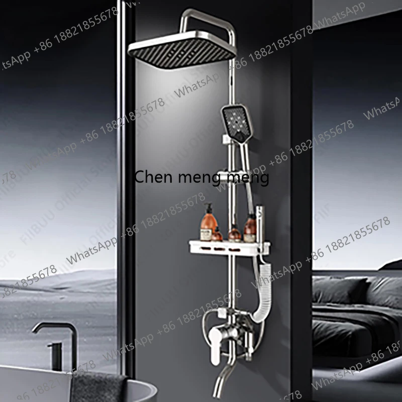 Adjustable Large Water Rain Shower System Water Saving Complete Shower Set High Pressure Spray Home Hotel Bathroom Accessories