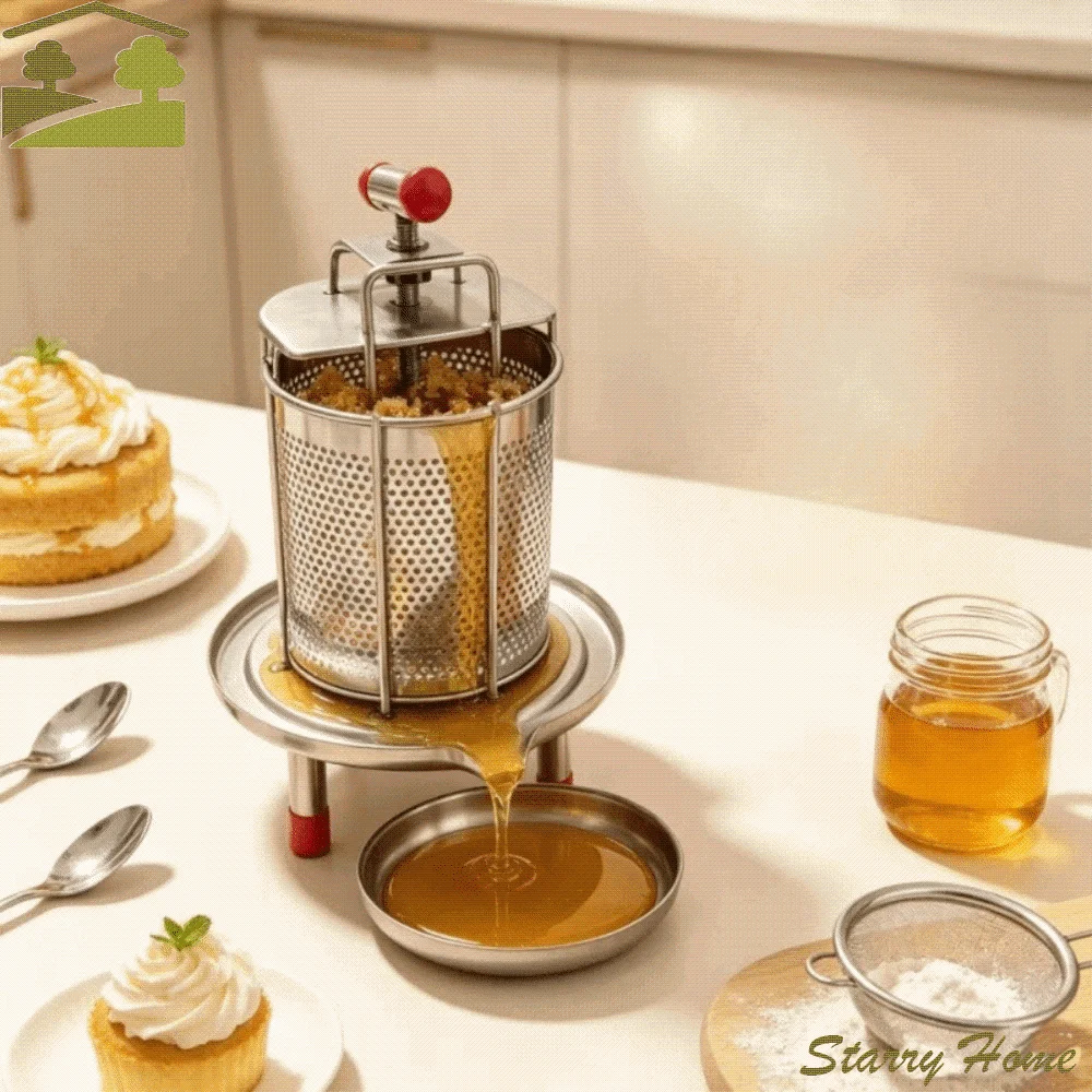 Stainless Steel Vegetable Stuffing Squeezer Hand Press with Filter Bag Vegetable Squeezer Fine Filter Mesh Manual Juicer