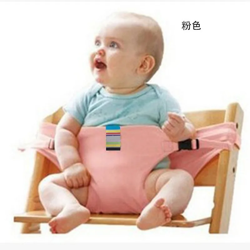 Baby Dining Chair Safety Belt Foldable Portable Seat Lunch Chair Seat Stretch Wrap Feeding Chair Harness Baby Booster Seat