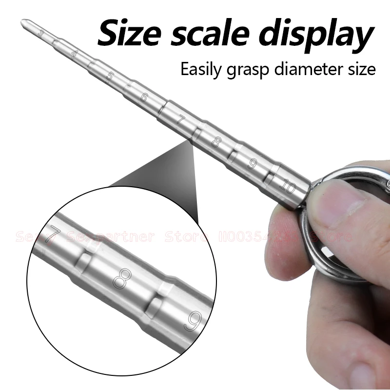 Stainless Steel Urethral Dilator Plug Scale Penis Plug Progressive Dilator Penis Plug Urethral Bead Urine Plugging Rod For Men