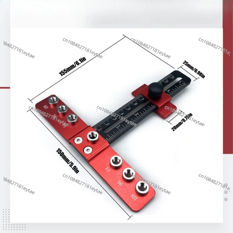Aluminum Alloy Handle Punching Positioner, Hole Opener, Drawer Cabinet Door Handle Installation Aids