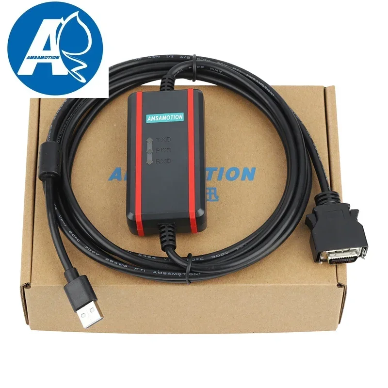 USB-MR-CPCATCBL3M Suitable For Mitsubishi Melsec Servo Drive MR-J2S MR-J2 Debugging Cable USB To RS232 Download Control Debug