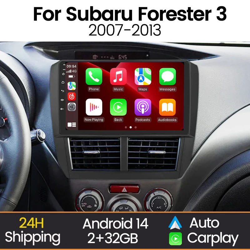 

MEKEDE Android Auto Carplay Car Radio For Subaru Forester 3 SH 2007-2013 For Impreza GH GE Car Video Multimedia Player Autoradio