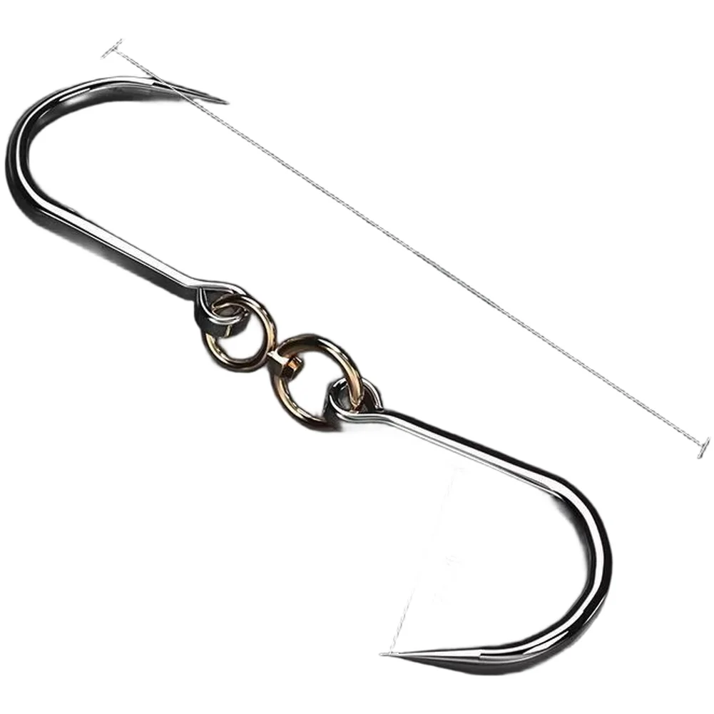Stainless Steel Meat Hook for Pork Beef Lamb with 360 Rotation Heavy Duty Butcher Slaughterhouse 30 6.5cm 31 7cm