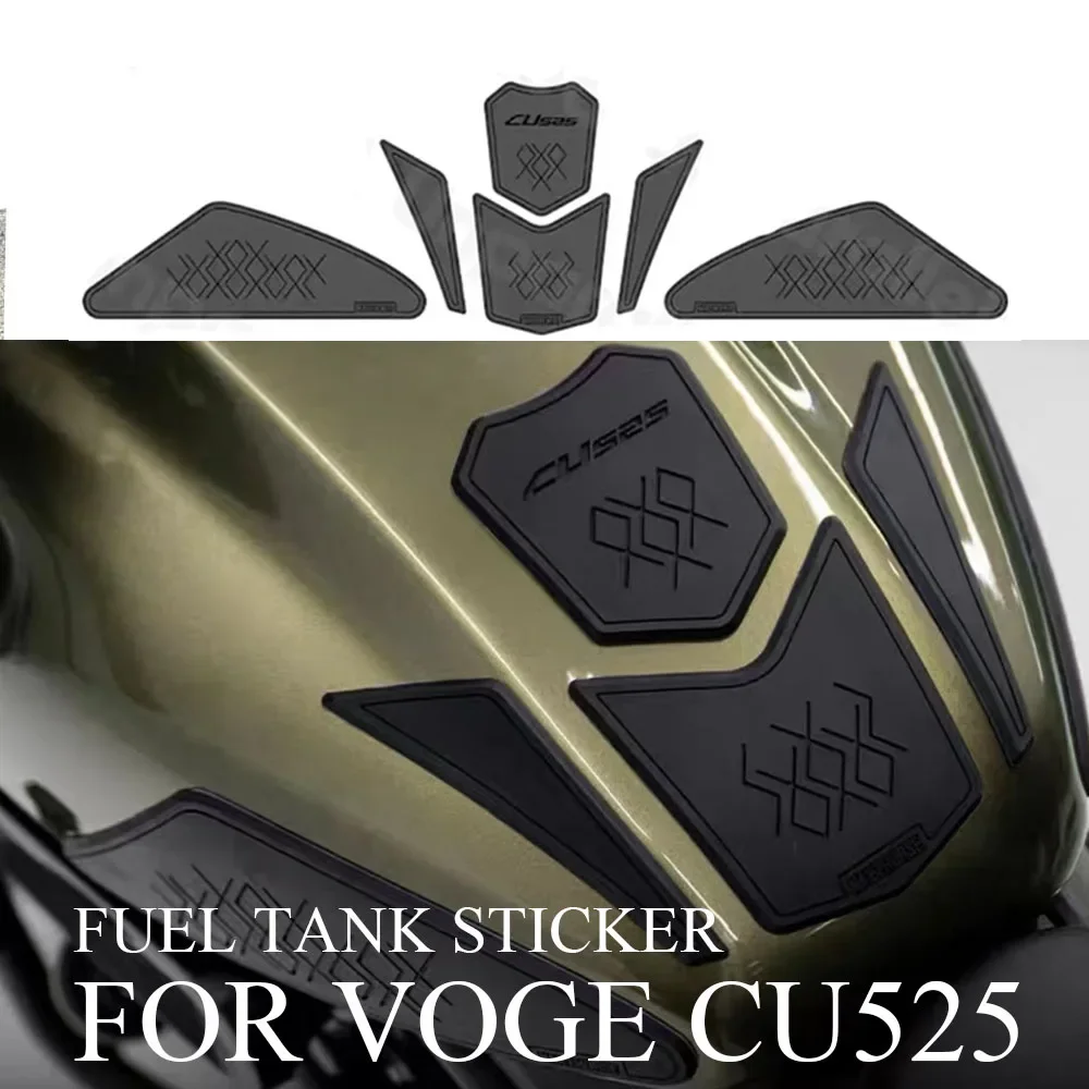 For Voge CU525 CU 525 Thickened Fuel Tank Sticker Rubber Fishbone Sticker Modified Anti Wear And Anti Slip Sticker