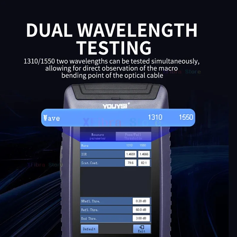 

2025 New OTDR Optical otdr Reflector Active Fiber Live Tester 1310/1550nm 20dB Touch Screen OPM & VFL Optical Reflectometer