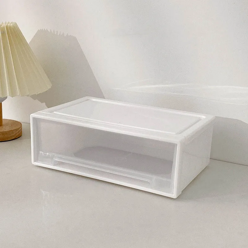 NONE Desktop-Aufbewahrungsbox für Schmuck mit ausziehbarem Organizer und stapelbarem einlagigem Schubladen-Design für Armbänder und Halsketten 4