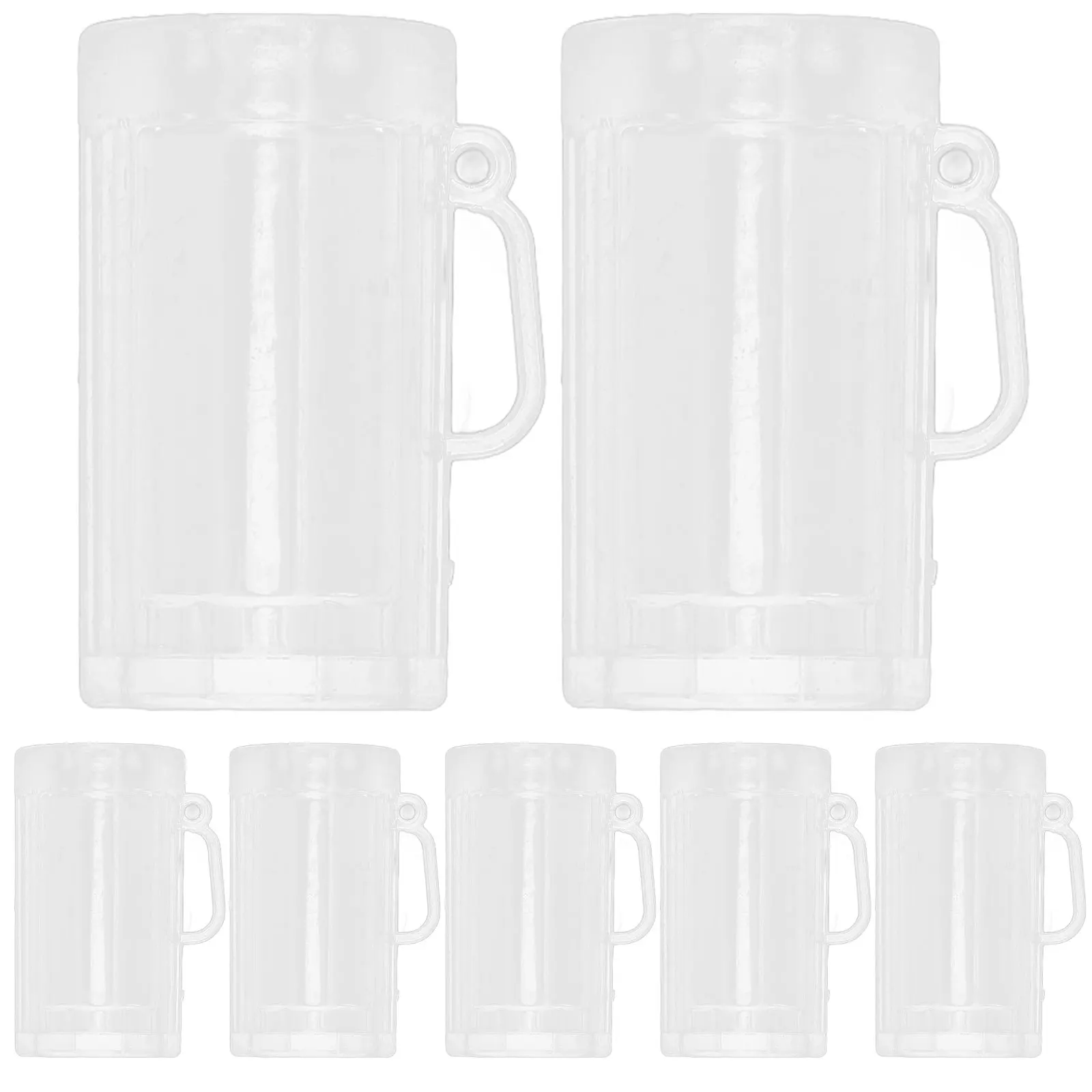 

10 Pcs Cups Clear Plastic Mini Cups Clear Tasting Mugs Reusable Wedding Party Decorations Mug Model Tiny Glasses