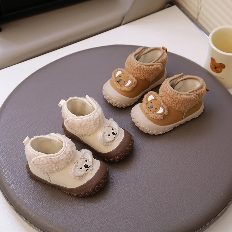 

Милая детская повседневная обувь, нескользящие короткие сапоги для малышей с закрытием пальцев и милыми животными, новинка 2026, детская прогулочная обувь на мягкой подошве