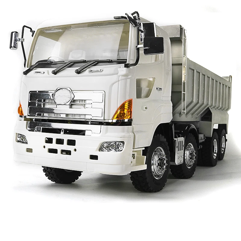 1/14LESU truck Metal dump truck mud head LS-Z0012-8X8 hydraulic dump truck model