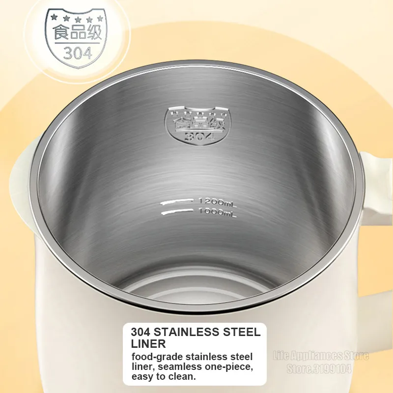 Joyoung DJ12G-D545 elétrica máquina de leite de soja 220v casa liquidificador alimentos misturador multifuncional 1300ml extrator aço inoxidável