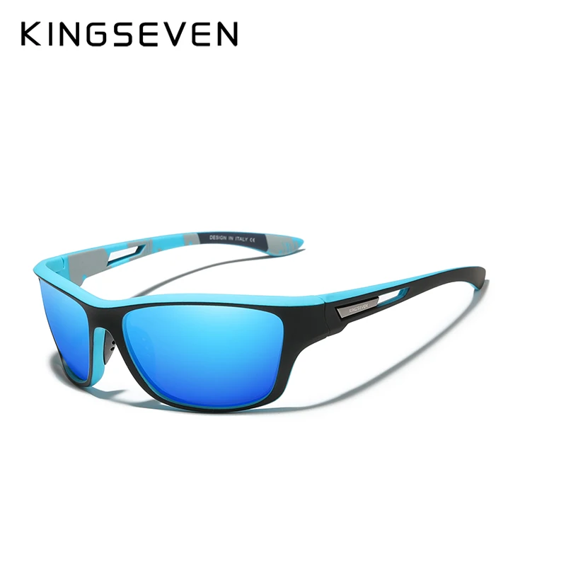 KINGSEVEN Polarisierte Radfahren Sonnenbrille Männer UV400 Mode Neue Sport Stil Quadrat Sonnenbrille Männliche Outdoor Brillen Brille