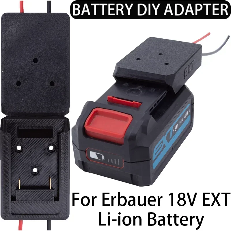 DIY Adapter for Erbauer 18V EXT Li-ion Battery Adapter Performancer Connector 14AWG DIY Adapter for Foy Machines, Cars