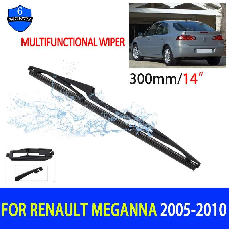 

14" Car Rear Windshield Soft Rubber Wiper HD Quiet Automotive Wiper Car Accessories For Renault Meganna 2005-2010