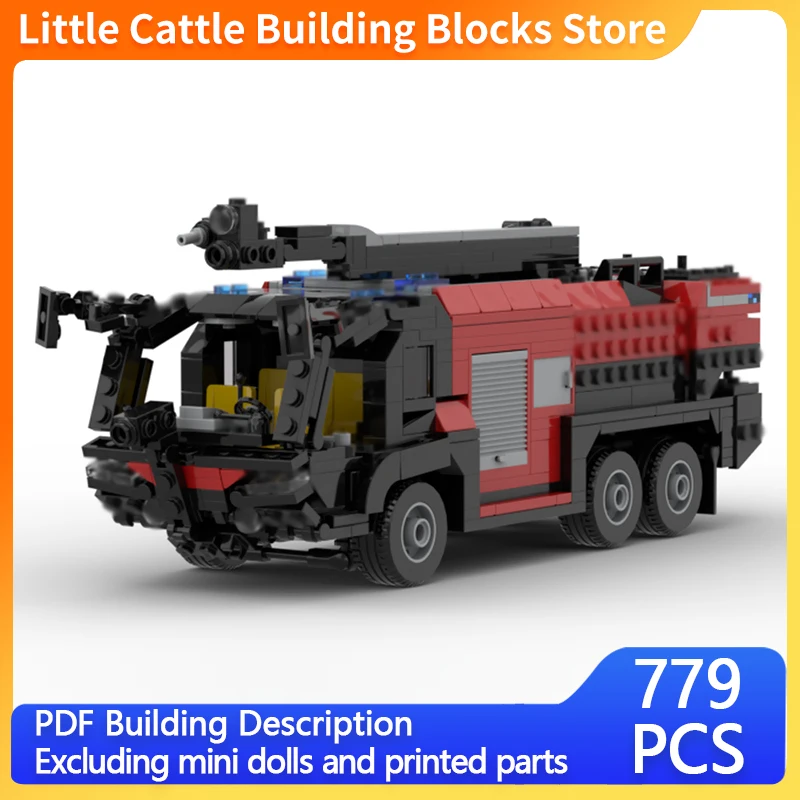 Urban Rescue Vehicles Model MOC Building Bricks Fire Engine Modular Technology Gifts Holiday Assemble Children Toys Suit