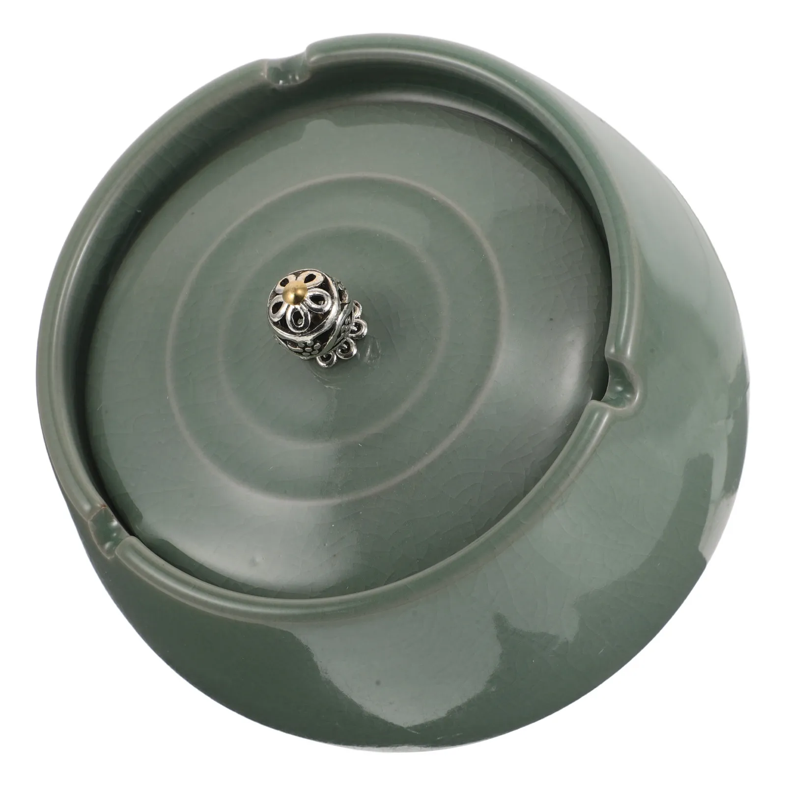

Ash Trays for Cigarettes Ashtray outside Patio Chinese Ashtrays Style Porcelain Bowl Ceramic with Lid