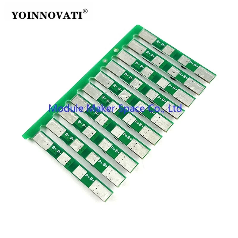 10Pcs 1S 3.7V 3A Li-ion BMS PCM Battery Charge Discharge Protection Board PCM For 18650 Lipo Lithium Battery Charge Module