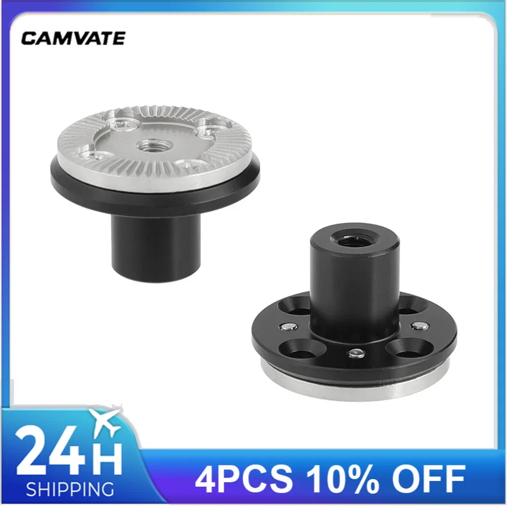 CAMVATE ستاندرد M6 الموضوع أري روزيت جبل مع 15 مللي متر مايكرو رود و 1/4 ''-20 الموضوع هول ل أري روزيت اكسسوارات تصاعد