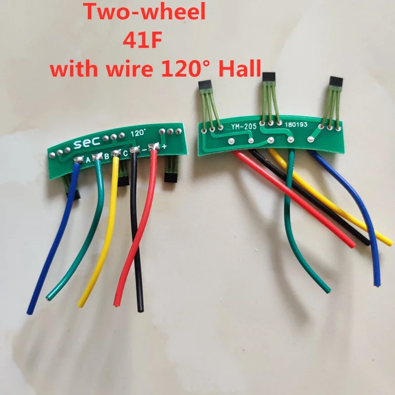 

5 шт., пластина Холла для электромобиля, 2 колеса, элемент 3144 41F 43F 413, печатная плата, Датчик Холла с проводом 120 °, печатная плата Холла