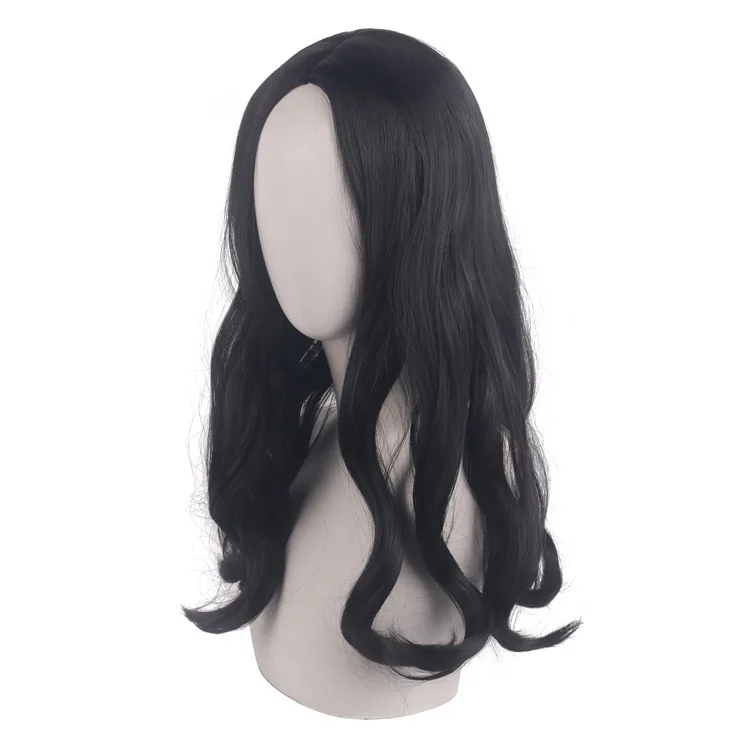 東京卍リベンジャーズ：ミナト・キヨシ 黒髪 中央分け わずかにカールしたミディアムヘア メンズ高温シルク