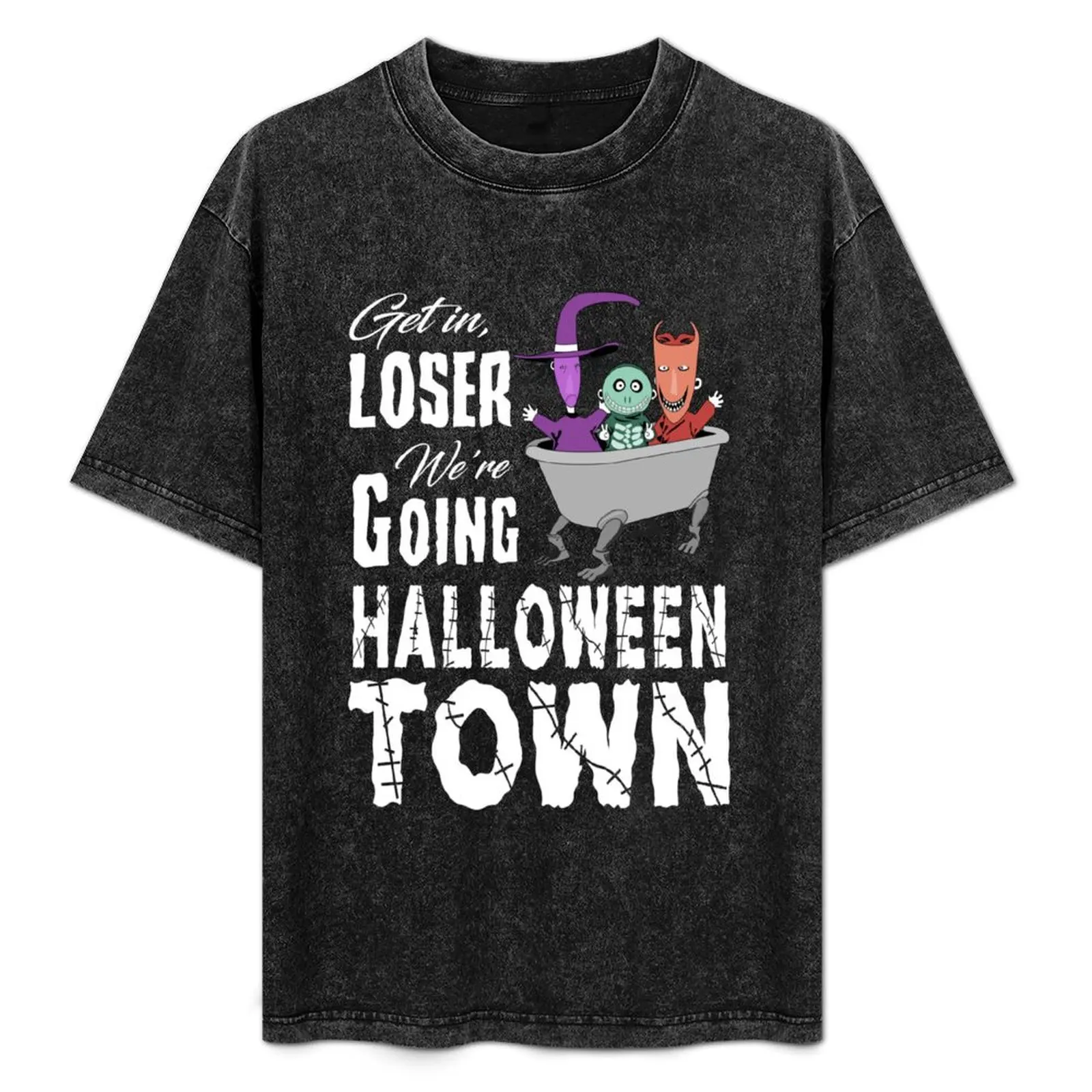 

We're Going to Halloween Town T-Shirt Stylish Graphic Short Sleeve Top