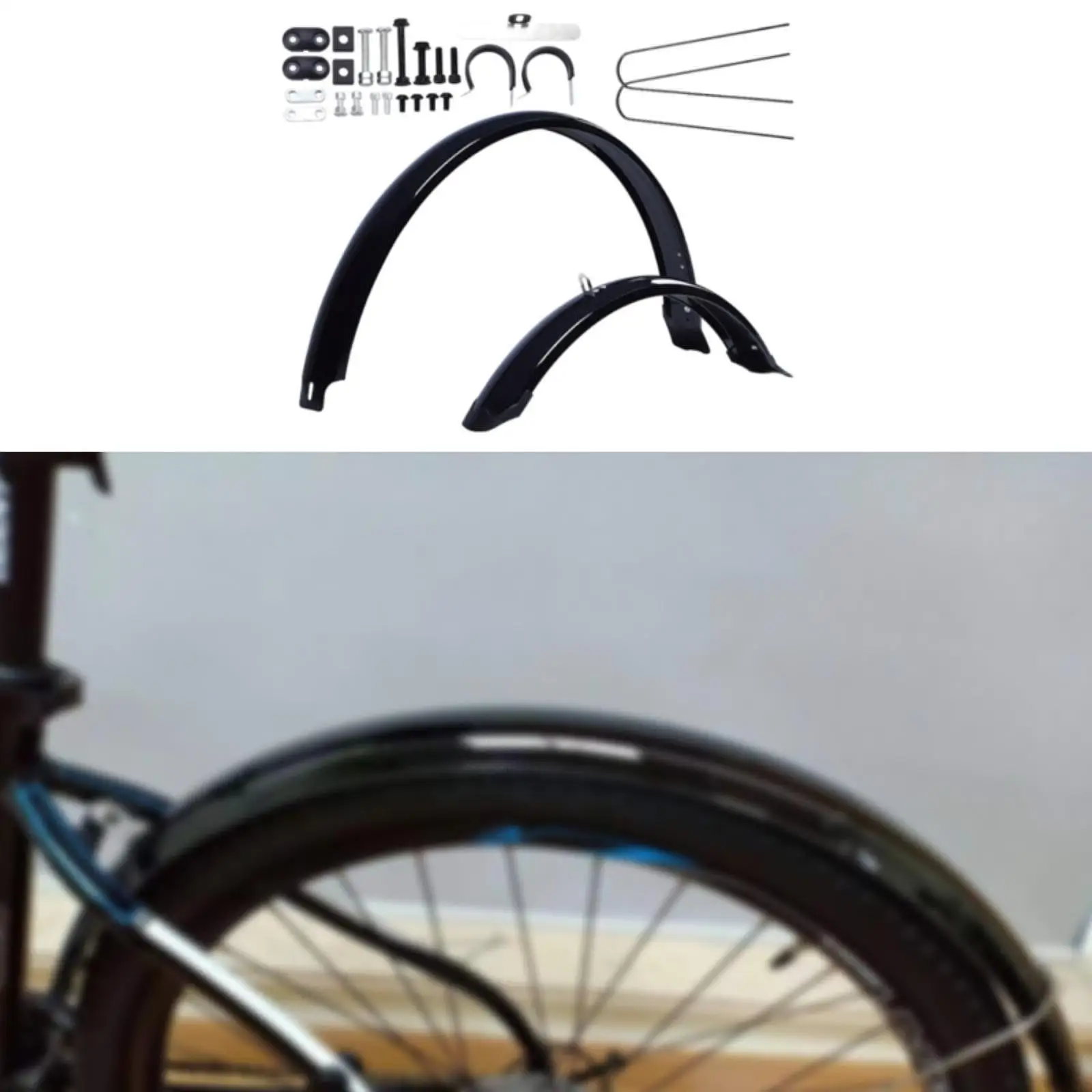 

Bicycle Mud Guards Replacement Lightweight Wheel Fenders Bike Front Rear Fenders Bike Mudguards Mudflaps for Mountain Road Bikes