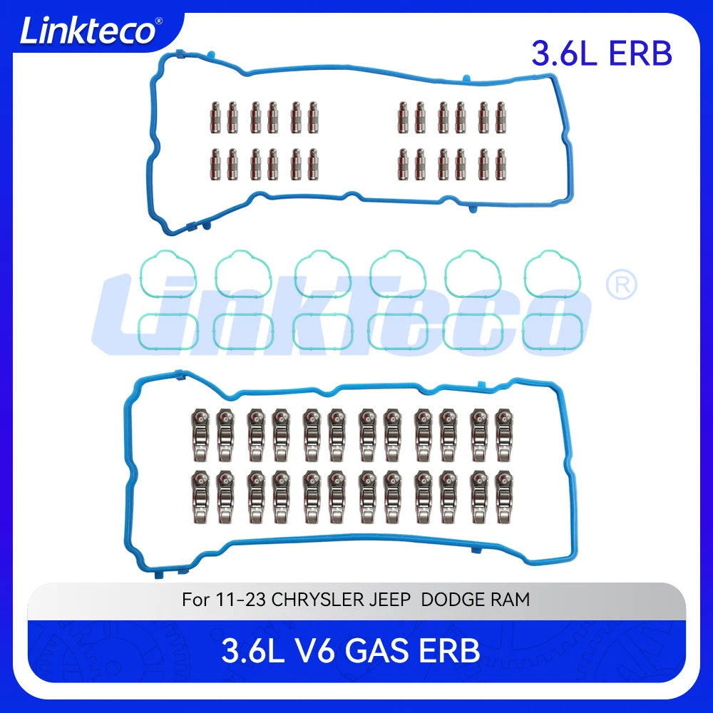 

Комплект прокладок крышки клапана подъемника коромысла двигателя подходит для 3,6 л T V6 ERB для Chrysler 200 Dodge Jeep CHEROKEE Ram 1500 11-23 3,6 л