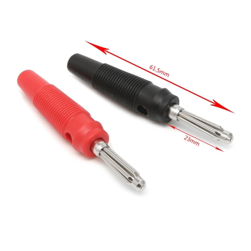 5 Cặp/10 Chiếc 4 Mm 32A Solderless Bên Xếp Chồng Chuối Cắm Đồng Trang Sức Giọt