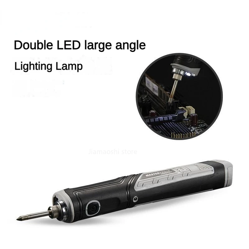 Masterproof Portable Wireless Electric Soldering Iron Kits With Base 1500mAh Lithium Battery LED Lamp Electric Tin Welder Tools