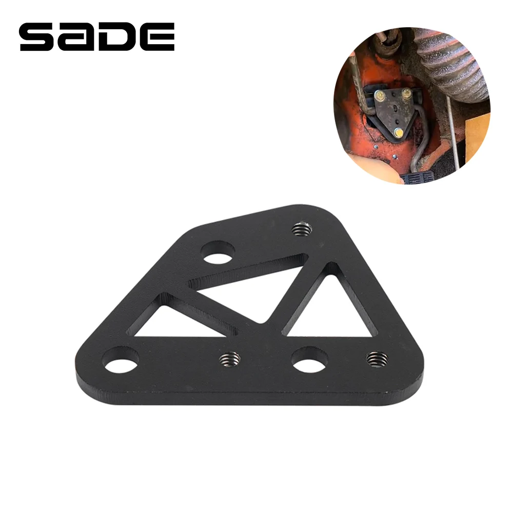 Black Throttle Cable Adapter Bracket For LS Swap Gas Pedal Mount For 1967-1972 Chevy C10 & GMC Truck Cab TB-1066