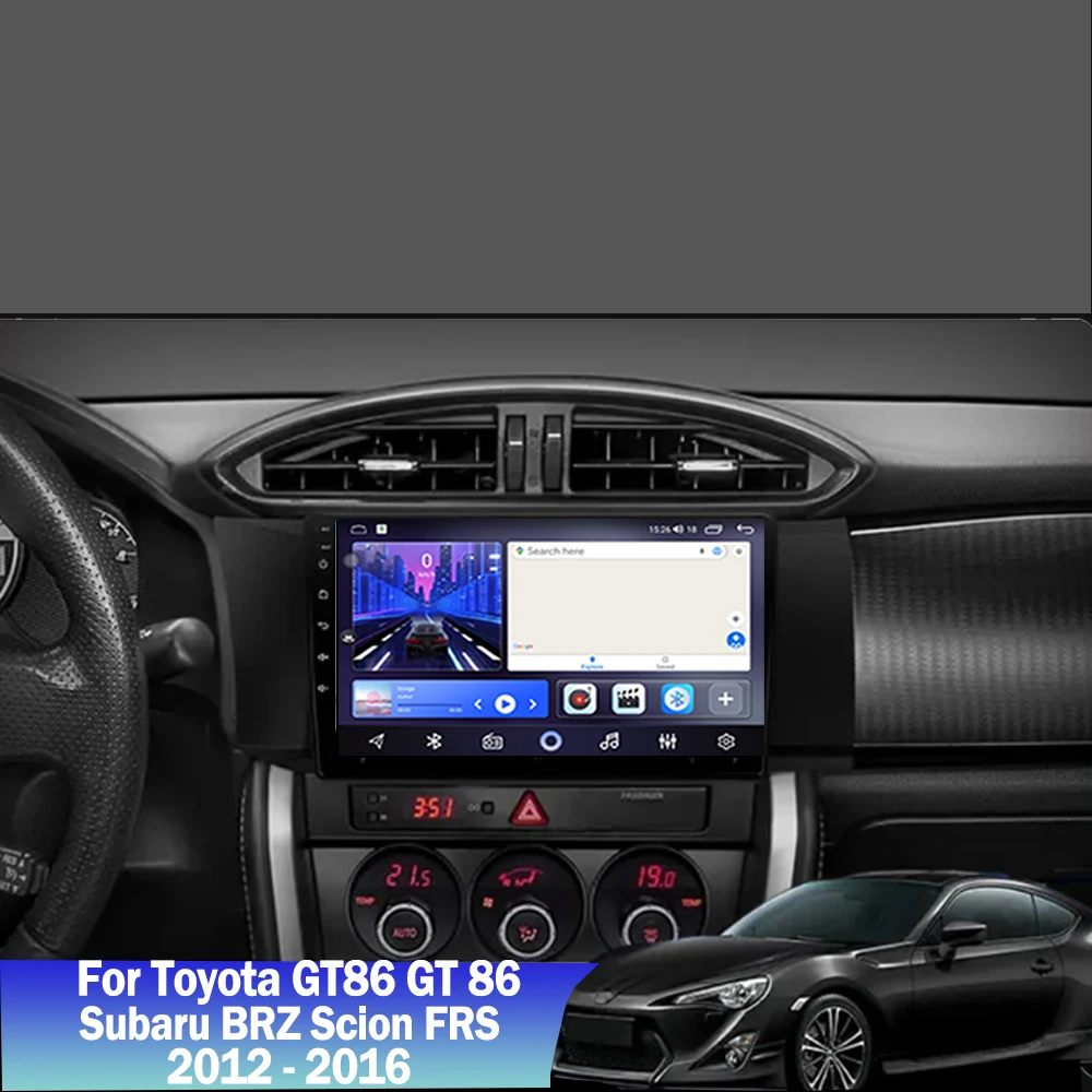 Android 14 For Toyota GT86 GT 86 Subaru BRZ Scion FRS 2012 2013 - 2016 Car GPS Navigation Radio AndroidAuto Carplay Head Unit