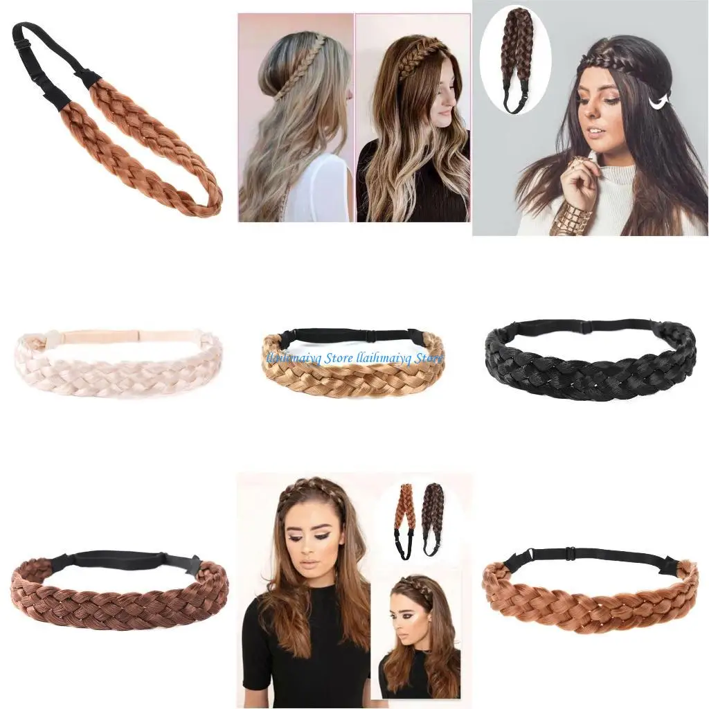 

573B экзотическая плетеная повязка для волос в богемном стиле, повязка на лоб, этнический головной убор, женские праздничные для