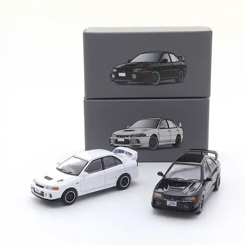 1/64 Mitsubishis Lancer Evolution IV Four Alloy Sports Car Model Diecast Metal Racing Car Vehicle Model Simulation Kids Toy Gift