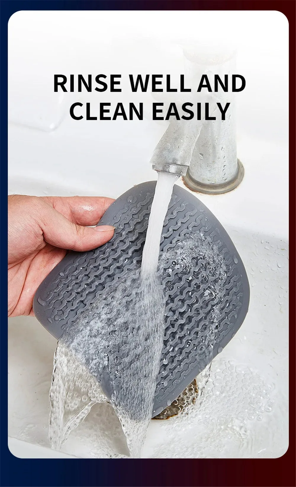 kkjoy Anti-Verstopfungs-Abflussfilter, flexibler Silikon-Haarfänger für Dusche, Badewanne, Bodenablauf, täglicher Gebrauch – Detail 13