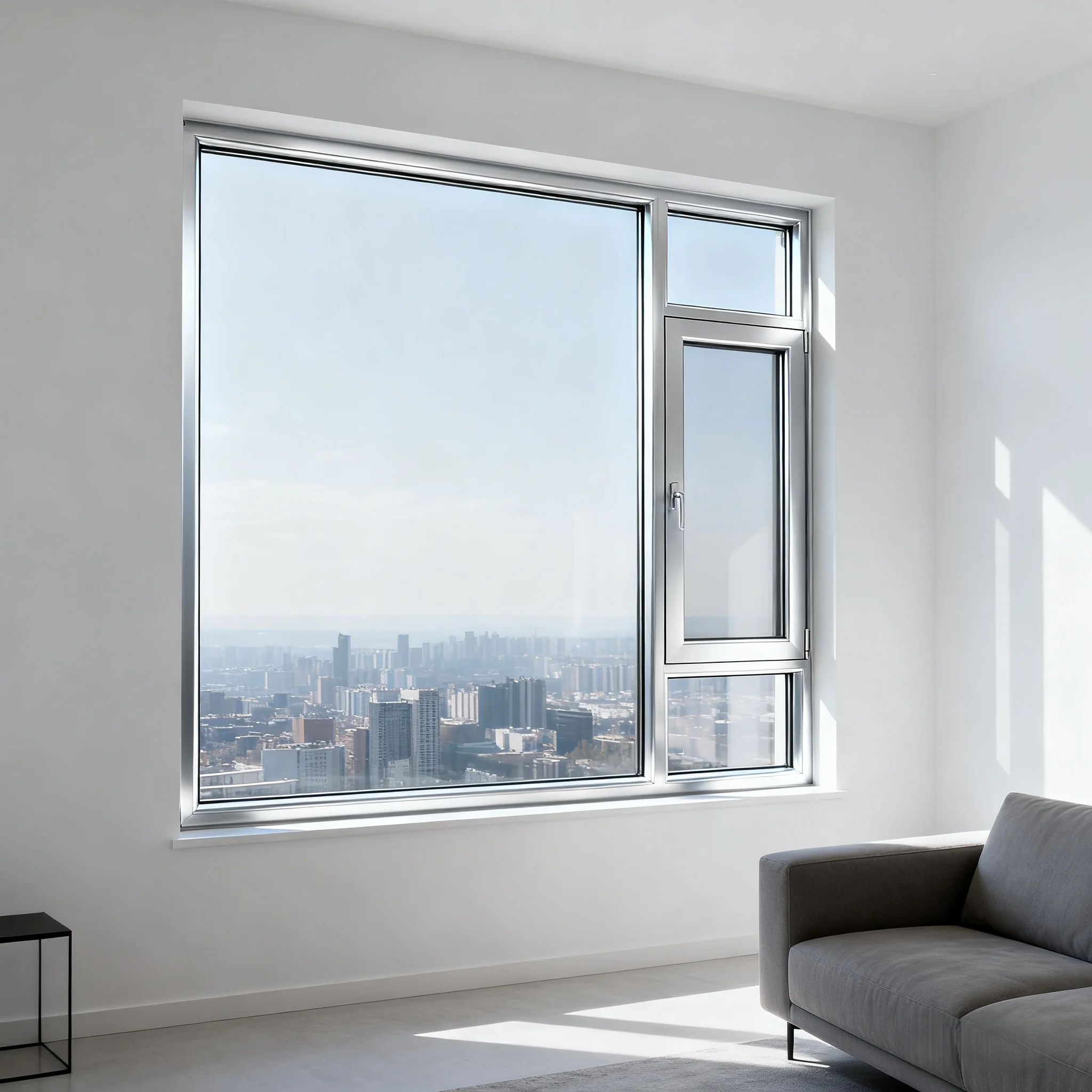 Low Price Full Custom Casement Window Energy Saving Double Glazed Heat Insulated Hinged Windows Rainproof Sunshade Windows