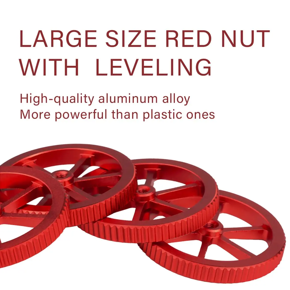 Creality 3D Printer Heatbed Leveling Kit Aluminum Hand Twist Leveling Nut + Springs + Silicone Column for Ender 3/Ender 5/CR-10