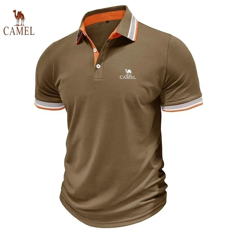 

Men's High-quality Embroidered Polo Shirt Summer American Retro Fashion Casual Breathable Cool Top