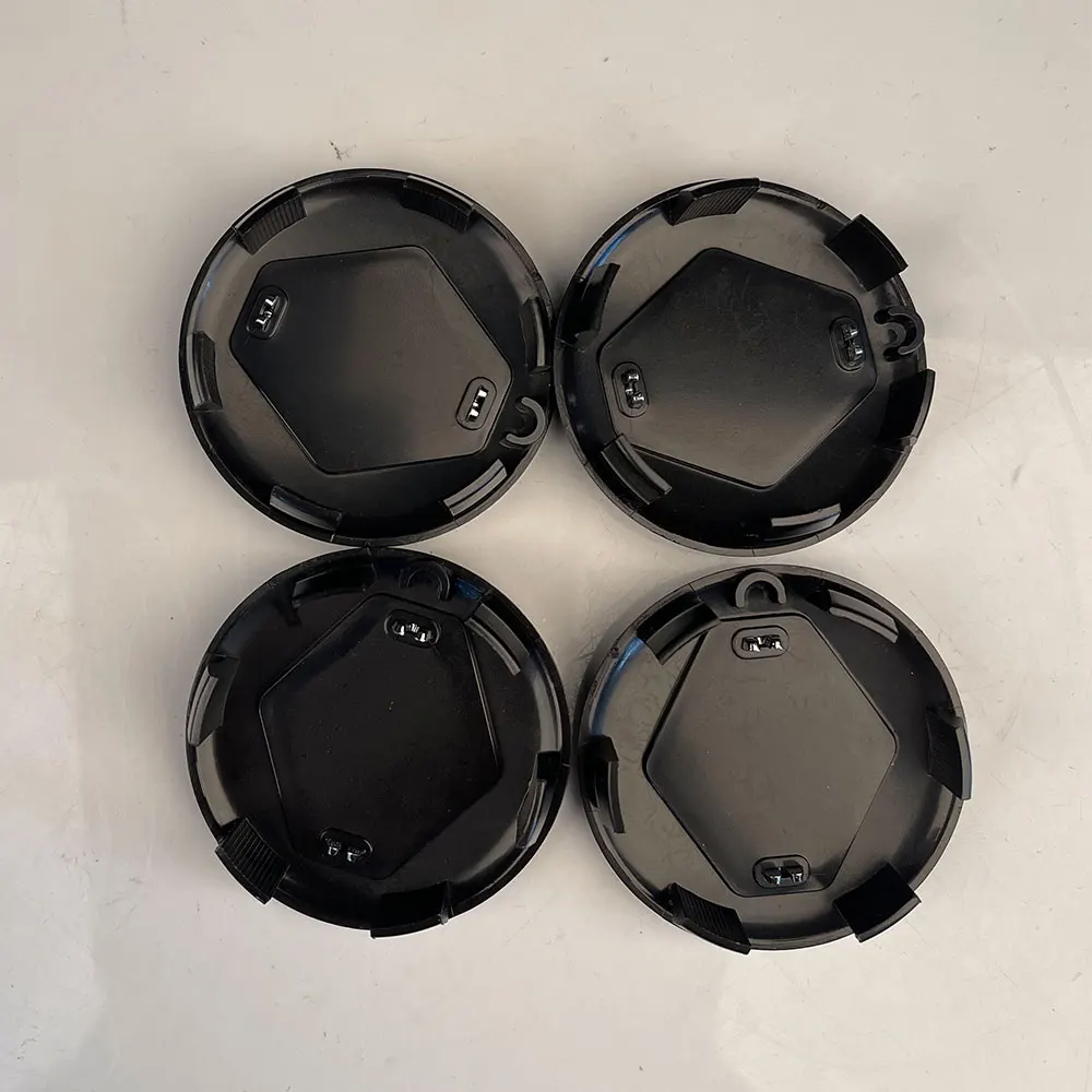 4Pcs 57MM Wheel Center Hub Cap Rim Cover For Renault Black