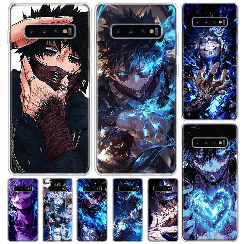 Dabi mha meu herói a-cademy capa para samsung galaxy s8 s9 plus s10 lite nota 8 9 10 pro 20 ultra s7 borda m11 m21 m32 m51 impressão c