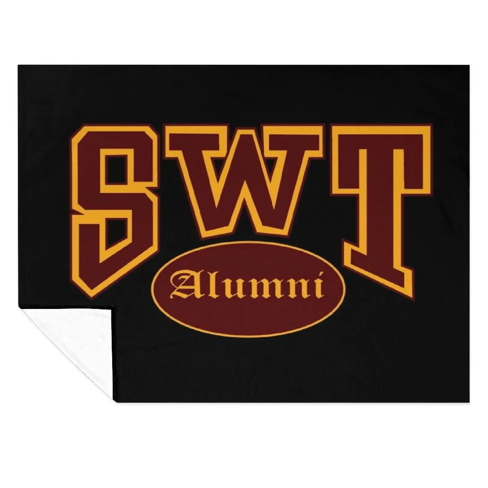 

SWT Alumni Throw Blanket Cute Plaid Fashion Sofas Soft Beds Plush Blankets